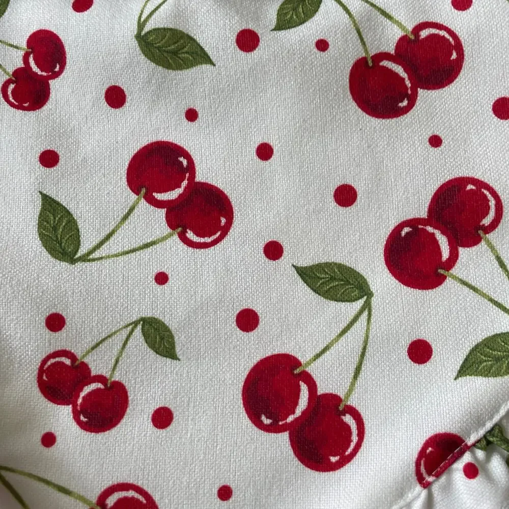 NEW Rachel Zoe VALENTINE’S Heart Shaped Red Cherry 15” Placemats Set of 4